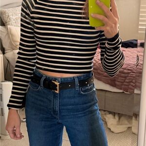 Olivaceous Zebra Print Long Sleeve Top